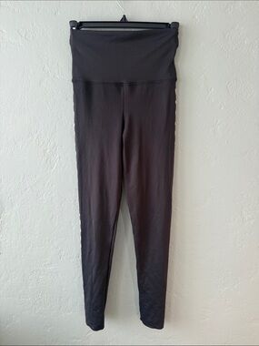 Beach Riot Black High-Rise with White Heart Design Leggings